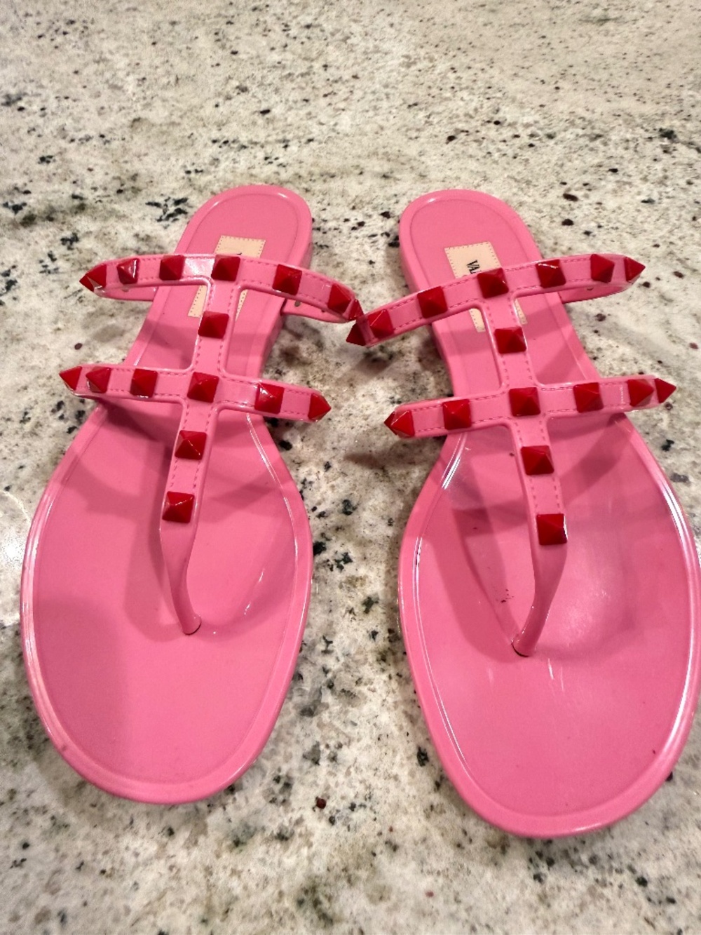 Valentino Pink/Red rockstars sandal 37